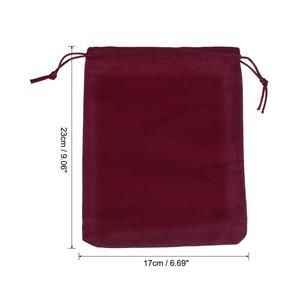 Patikil Velvet Drawstring Bag Burgundy